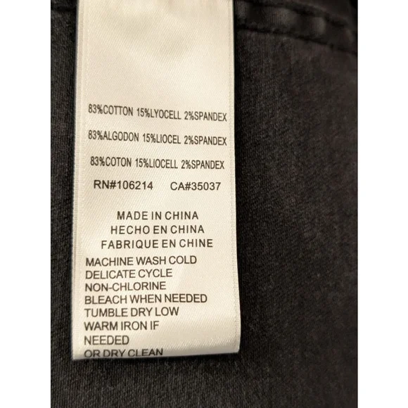 Women's Joe's Jeans Black Distressed Denim Lightweight Jacket M - Picture 11 of 11